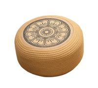 Genérico Puf Exterior Otomana | Taburete Tejido Y Reposapiés | Asiento de Suelo para Jardín Terraza Espacio Exterior Estilo Costero Junto a la Piscina