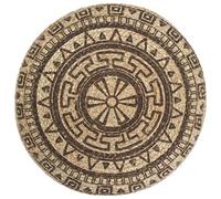 Genérico Puf Tejido a Mano marrón 45x30 cm Yute,Otomanas-248088