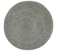Genérico Puf Tejido a Mano Verde Oliva 45x30 cm Yute,Otomanas-248083