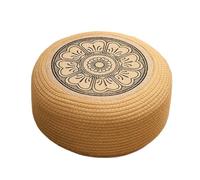 Genérico Puff de Ratán - Ottomanos y Taburetes para Exteriores | Cojines Decorativos para Jardín Terraza Porche Casa y Deck Costero