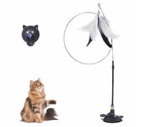 Genérico Puff Pet - Meowmastery Toy,meowmastery Toy - 2025 Interactive Cat Teaser Wand,Exercise and Entertainment for Active Felines (Black)