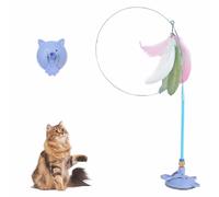 Genérico Puff Pet - Meowmastery Toy,meowmastery Toy - 2025 Interactive Cat Teaser Wand,Exercise and Entertainment for Active Felines (Blue)