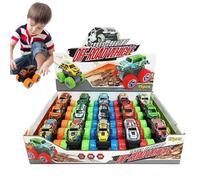 Genérico Pull Back Race Car - Colorful Friction Powered Cars for Kids, Interactive Racing Playset with Funny Mini Vehicles, Educational Toy for Boys Girls, Multicolor, Party Gift Use 12.44in