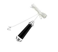 Generico Pull Cord Ceiling Control, 3.15x0.67 Inches, Bathroom Light Pull Cord with 150cm String, Chrome Finish Lamp Fixture Extension, Stylish and Functional for Home, Hotel