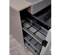 Genérico Pull Out Cabinet Organizer Slide Out Under Sink Drawer Storage Basket for Kitchen Bathroom Vanity, Under Sink(3-Tier 20x56x68cm)