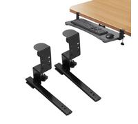 Genérico Pull-out Keyboard Tray - Height Adjustable Keyboard Holder, Slide-out Computer Drawer, Sliding Keyboard Shelf, Adjustable Desk Extender for Comfortable Desk Setup and Improved Ergonomics