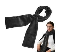 Genérico Pull-Through Scarf - Invisible Zipper Pocket, Faux Animal Hair Winter Scarf, Cold Weather Accessory, Easy Styling and Warm Comfort for Dating, Walking, Commuting, Cycling, School