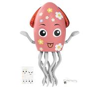 Genérico Pulpo Juguete,Calamar Musical | Robot Interactivo con Luces y Música para Actividades de Aprendizaje Niños 0-6 Años Fiesta Cumpleaños Escuela Casa Niñas