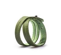 Generico Pulsera ajustable de piel de vacuno, curtida al vegetal, 3 colores cálidos, estilo vintage con 3 trinquetes de los cuales 2 de repuesto, bolsa antipolvo, hecha a mano en Italia con amor