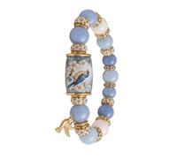 Generico Pulsera con piedras naturales | Accesorio cómodo y a la | Pulsera con cuentas de piedra natural | para de Año Nuevo Cumpleaños Encuentros Halloween Novia Esposa Amiga y Hermana