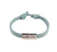 Genérico Pulsera Cristiana de cordón Trenzado, Regalo de Bautismo para niños, Cadena de muñeca de diseño Ajustable para confirmación de comunión, Regalo de comunión