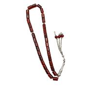Genérico Pulsera de 33 cuentas de oración cilíndricas de para meditación espiritual y pulsera elegante, pulsera de rosario multicolor