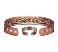 Genérico Pulsera de cobre - Accesorio magnético de para mujer - Pulsera De Cobre Puro Con Un | Para Viajes Citas Desplazamientos Cotidianos Celebraciones Madre Y Padre Novio Novia Esposa