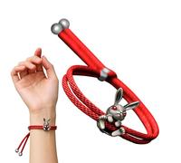 Genérico Pulsera de Conejo - Metal de Buena Suerte y Bonito,Pulseras Estéticas y Joyería de Conejito | Regalos para Pascua Comunión Primavera Adultos Niños Niñas