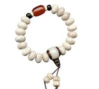 Genérico Pulsera de cuentas Bodhi pulidas a mano, cuentas de rueda lisas, accesorios de joyería elegantes para meditación, pulsera Bodhi de Yoga