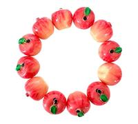 Genérico Pulsera de cuentas de frutas, brazalete de cadena de mano colorido acrílico para mujer, trajes de verano, accesorio para levantar estado de ánimo, joyería de frutas de temporada