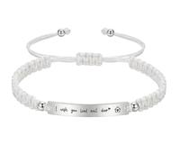 Genérico Pulsera de Cuerda Hecha a Mano, Cadena de Mano grabable, Accesorio de joyería Adecuado para Ceremonia de graduación, Regalo de graduación para camaradas