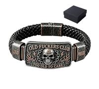 Genérico Pulsera de fe King of Kings, pulsera cristiana ajustable, regalo, pulsera inspiradora religiosa de Cristo es mi fuerza, pulsera de motociclista con calavera para hombres, marido, papá (#B)