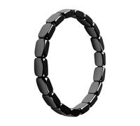 Genérico Pulsera De Hematita Joyería | Pulsera De Piedra De Hematita Natural Para Hombre | Joyería A La Decoración De Muñeca Para Uso Diario Para Marido Padre Novio Amigos Y Compañeros De Clase