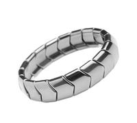 Genérico Pulsera De Hematita Para Hombre Y Mujer | Brazalete De Cuentas Piedra Natural Elástica | Joyería De Unisex, Regalo Para Padres, Novios Y Parejas