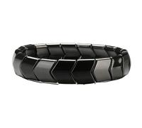 Genérico Pulsera De Hematita Para Hombres - Mineral Natural 20x20cm - Accesorio De Enfoque Mental Para Trabajo, Oficina, Estudio Y Deportes
