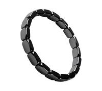 Genérico Pulsera De Hematita | Pulsera De Piedra De Hematita Natural Para Hombre,Joyería A La Decoración De Muñeca Para Uso Diario Para Marido Padre Novio Amigos Y Compañeros De Clase