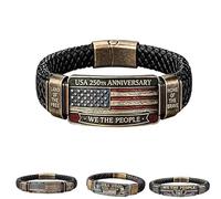 Genérico Pulsera de la Libertad American Legacy del 250.º aniversario, Pulseras temáticas de 250 años de libertad para el 4 de julio, ideales como recuerdos para fiestas Independencia. (A#)