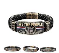 Genérico Pulsera de la Libertad American Legacy del 250.º aniversario, Pulseras temáticas de 250 años de libertad para el 4 de julio, ideales como recuerdos para fiestas Independencia. (C#)