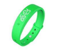 Genérico Pulsera despertadora vibratoria silenciosa con monitorización de Temperatura Corporal 24 Horas configuración 10 alarmas batería Recargable IPX5