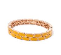 Generico Pulsera elástica con cuentas estilo boho para mujer, esmalte primaveral (C10)