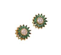 Genérico Pulsera Giratoria Con Girasol, Pulsera Con Girasol, Juguete Giratorio Ajustable, Joyas Para Aliviar La Ansiedad Y El Estrés, Accesorios Llamativos Para Mujer (Pendientes de botón-B)