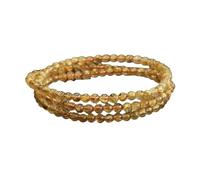 Genérico Pulsera multicírculo de cristal de pelo dorado natural de 0.157 in - joyería colorida del tesoro for mujer