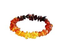 Genérico Pulsera multifacética de natural: ámbar sanguíneo, ámbar dorado y cera de miel for protección y seguridad(Color8)