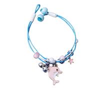 Genérico Pulsera Natural Frases 4 Joyas pareja trenzada personalizada Cuerda de dibujos animados Junco Pulsera Pulsera Azul Pulsera Joyería, talla única, Poliéster, No es una piedra preciosa