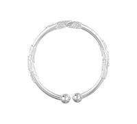 Generico Pulsera plateada, pulsera de plata para mujer, Beaded Open, Ladies Jewelry Accessory, Anniversaries Graduation Wedding, Travel Date Birthday Work Formal Prom, Daughter Wife Valentine's Day