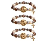 Genérico Pulsera Rey de la Gloria (King of Glory) con motivo de caballo y fe; pulsera cristiana ajustable con colgante de caballo y dije de cruz; regalo de joyería religiosa inspiradora para (3PCs)