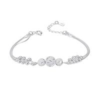 Generico Pulsera violeta Pulsera con cuentas giratorias multicapa de tres vidas y tres mundos para estudiantes Simples adornos a mano con cuentas redondas talladas a la y versátiles para, Talla única,
