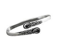 Generico Pulseras Amistad A 2 Alloy Inlaid Green Bracelet European And American Fashion Retro Polished Bracelet For Women Pulseras Anclas, Talla única, Metal, No Gemstone