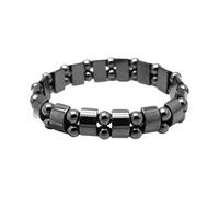 Genérico Pulseras De Hematita Para Caballeros - Joyería De Brazalete Ajustable Que Restaura La Confianza,Pulsera De Piedras Energéticas - Para Ella Mujeres Parejas Esposo Novio Papá Padre Madre