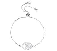 Genérico Pulseras madre e hija,Joyería conmemorativa ajustable | Pulsera de Hija de Doble Entrelazado Eterno - Para abuela mujer adolescente niña familia cumpleaños festival