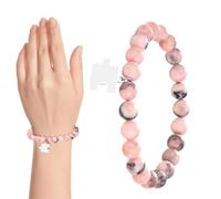 Genérico Pulseras para Mamás Mujeres - Hecha a Mano Natural Conmemorativa | Pulsera Día de la Madre con Di collar,Para Cumpleaños Agradecimiento Celebración Evento Hermana Abuela Hija