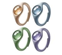 Genérico Pulseras repelentes de mosquitos de silicona, pulsera antimosquitos impermeable a prueba de sudor, pulseras de aceite esencial de plantas naturales de silicona ajustables