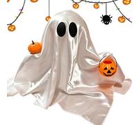 Genérico Pumpkin Basket Ghost Statue - Cute Halloween Ghost Figurine, Mini Table Decor Ornament for Desk Office Bookshelf Bedside Nursery Dorm Home Halloween Party Decoration