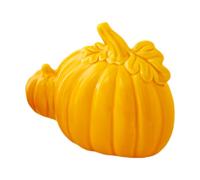 Genérico Pumpkin Decor, Ceramic Halloween Figurines, 4.84x3.82in Fall Themed Table Ornaments, Hand-Painted Seasonal Design, Glossy Finish for Indoor, Outdoor, Fireplace, Bookshelf, Bedroom