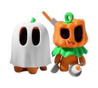 Genérico Pumpkin Decorations, Ghost Figurine Set, 2.36x2.87in Movable Halloween Toys, Festive Display Props, Cute Spooky Design for Bedroom, Tabletop, Bookshelf, Entryway, Holiday Decor