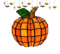 Genérico Pumpkin Desk Lamp | Small Led Resin Autumn Light, Kids Room Decor