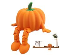 Genérico Pumpkin Figurine, Pumpkin Statue Desktop Halloween Decorations, Decorative Sculpture Table Centerpiece for Holiday Party, Kids Room, Cabinets, Living Room, Daily Autumn Home Decor Display
