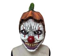 Genérico Pumpkin Masque, Halloween Scary Pumpkins Head, 15.35x12.99 Inches Masque Decorations, Realistic Horror, Masquerade Costume Prop for Adults, Party, Cosplay and Haunted House Use