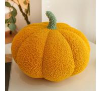 Genérico Pumpkin Pillow,Pumpkin Throw Pillow,Plush Pumpkin Pillow Cute 3D Simulated Pumpkin Pillows for Home Decor Halloween Party,Pumpkin Shaped Pillow (23cm,Yellow)