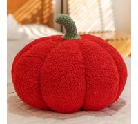 Genérico Pumpkin Pillow,Pumpkin Throw Pillow,Plush Pumpkin Pillow Cute 3D Simulated Pumpkin Pillows for Home Decor Halloween Party,Pumpkin Shaped Pillow (23cm,Red)